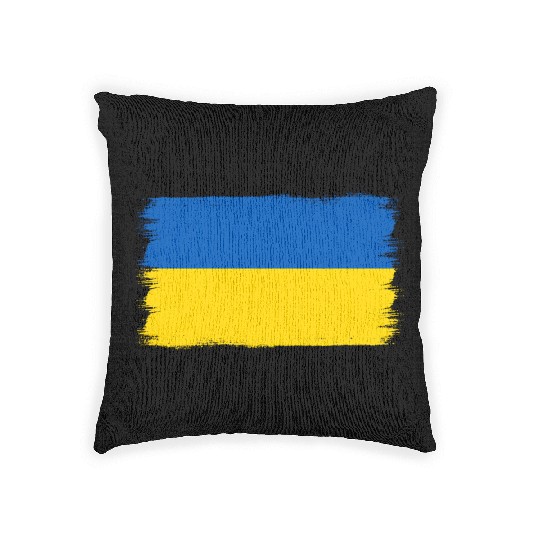 Ukrainian Flag Ukraine Woven Pillows