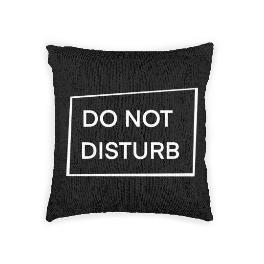 Do Not Disturb Woven Pillows