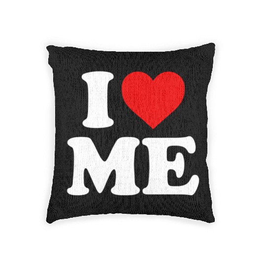 I Love Me Heart Maine Woven Pillows