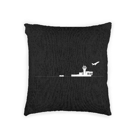 Air Traffic Control Tower Airport Atc Woven Pillows