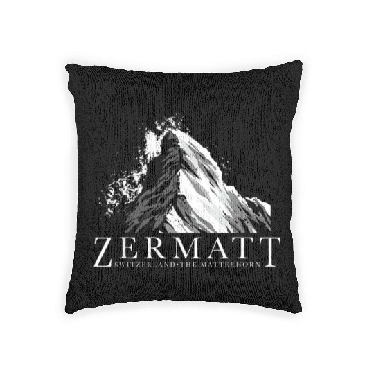 Switzerland Thes Matterhorn Zermatts Woven Pillows
