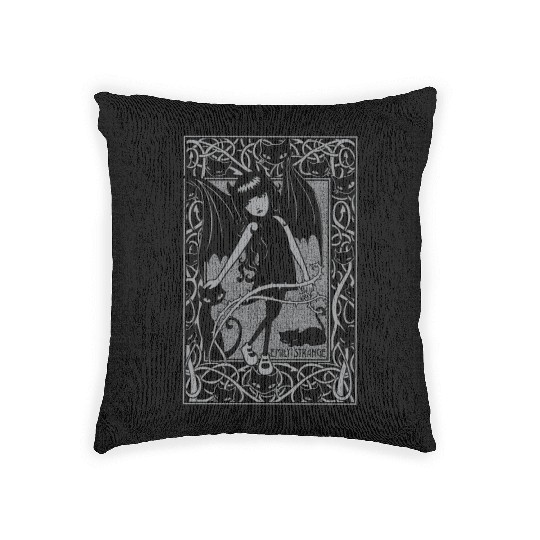 Emily The Strange Night Walker Woven Pillows