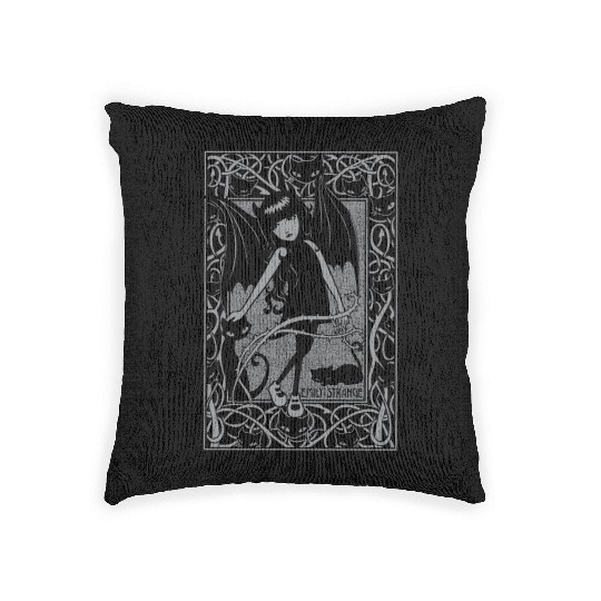 Emily The Strange Night Walker Woven Pillows