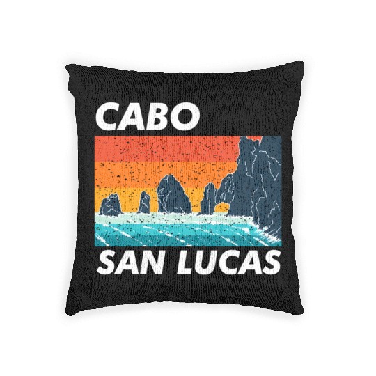 Cabo San Lucas Spring Break Meco Baja California Woven Pillows