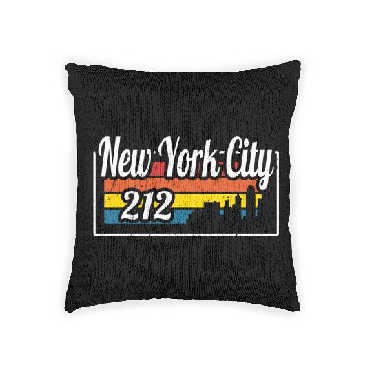 New York City yline 212 State Of Ny Woven Pillows