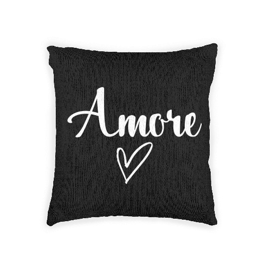 Amore Italian Love Valentine'S Day Woven Pillows