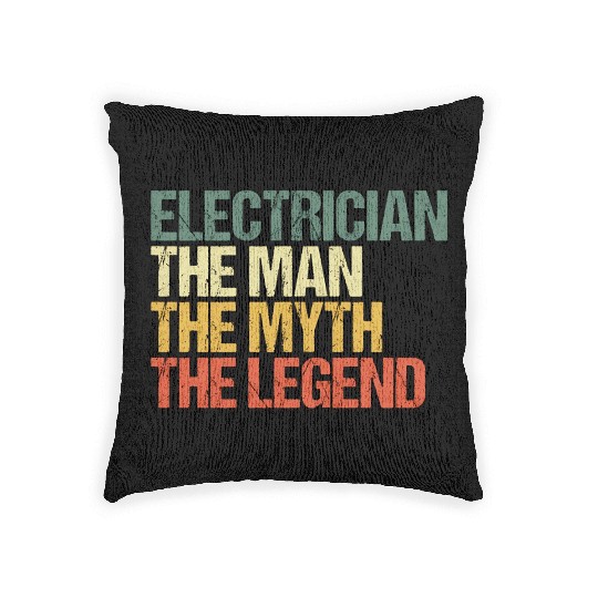 Electrician Journeyman Electrical Engineer Woven Pillows
