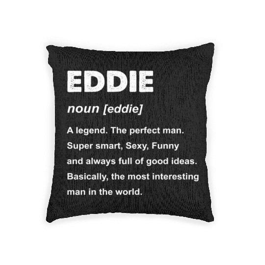Eddie Name Woven Pillows