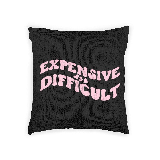 Expensive And Difficult Bougie Bougee Preppy Woven Pillows