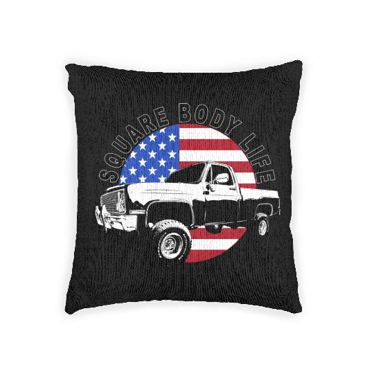 Squarebody Truck 4X4 Square Body Woven Pillows