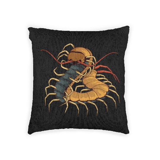 Illustration Insect Woven Pillows