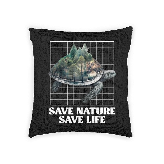 Save Nature protected species Environment Woven Pillows