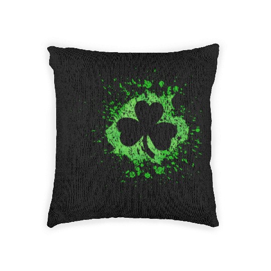 2-Sided Erin Go Bragh Shamrock Celtic Knot And Woven Pillows