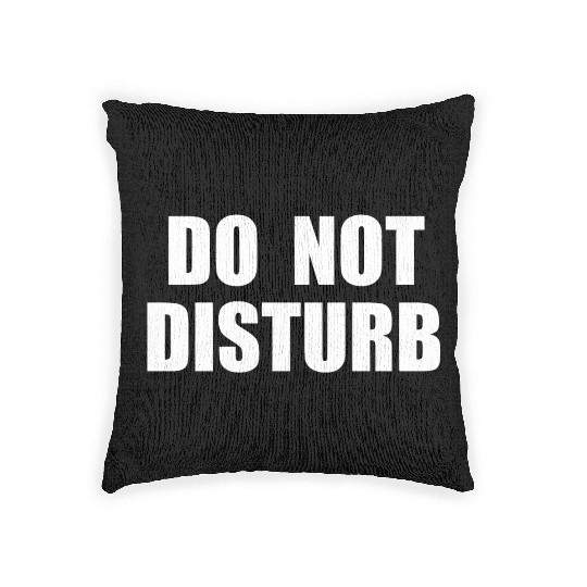 Do Not Disturb - Airplane Airport Train Subway Woven Pillows