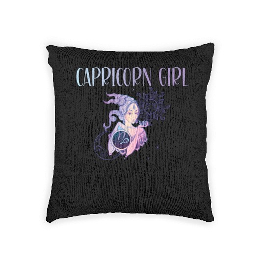 Capricorn Zodiac Sign Capricorn Horoscope Woven Pillows