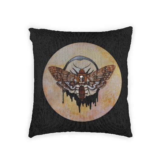 Death'S Head Hawk Moth Woven Pillows