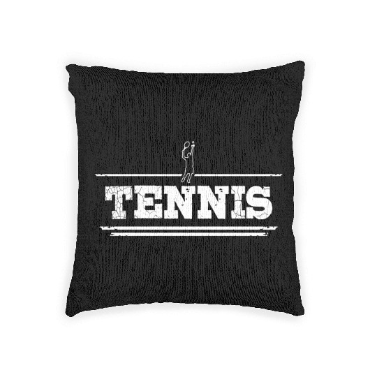 Distressed Look Tennis For Tennis Players Woven Pillows