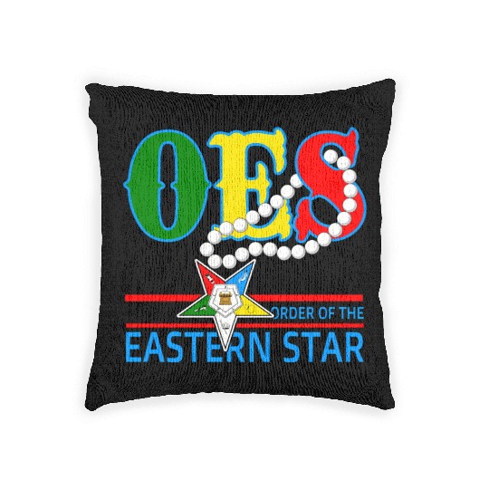 Oes Star Necklace Order Of The Eastern Star Woven Pillows