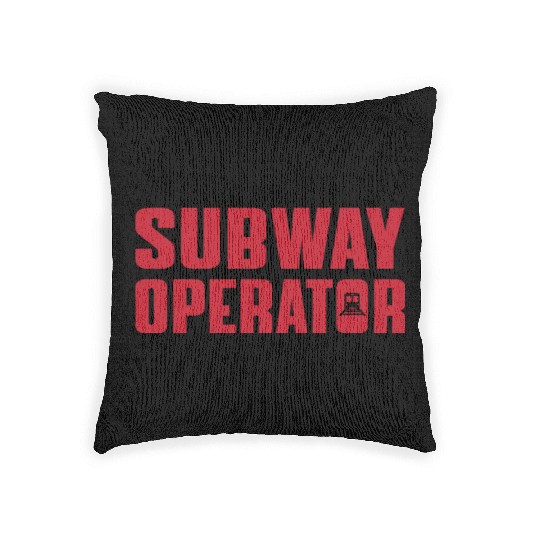Great Subway Operator Apparel Subway Train Driver Woven Pillows