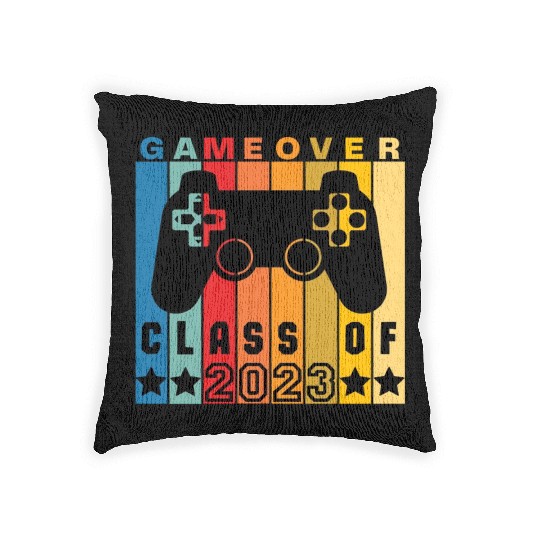 Game Over Class Of 2023 Woven Pillows