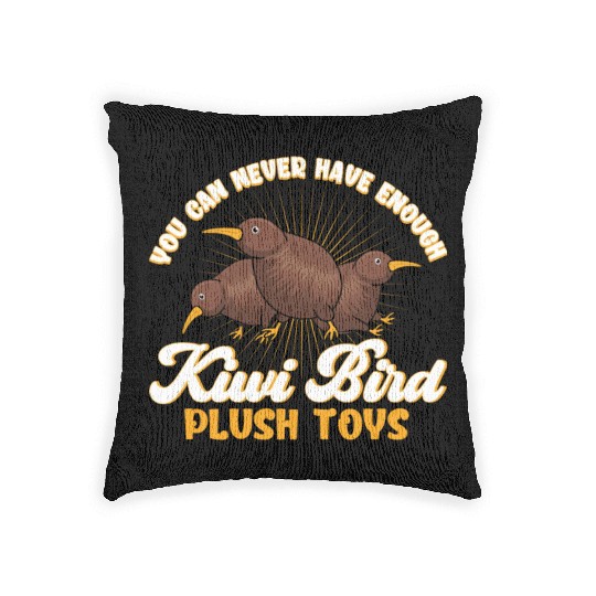 Bird Lover New Zealand Kiwi Bird Woven Pillows