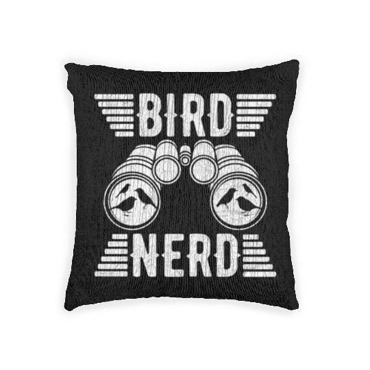Bird Nerd Birdwatcher Birds Woven Pillows