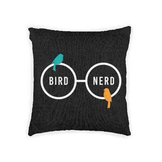 Bird Nerd Bird Watching Ornitology Woven Pillows