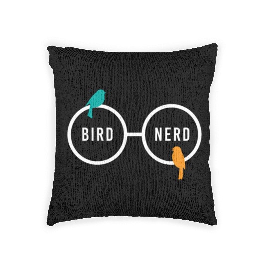 Bird Nerd Bird Watching Ornitology Woven Pillows
