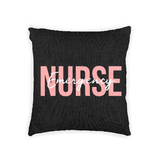 Er Nurse Emergency Room Nurse Registered Nurse Woven Pillows