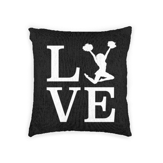 Cheerleader Gift Cheerleading Cheer Teen Girls Mom Woven Pillows