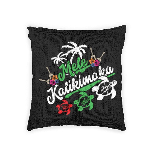 Mele Kalikimaka - Fun Merry Woven Pillows