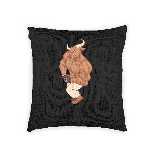 Feed the Beast gym bodybuilding motivation 1 Woven Pillows