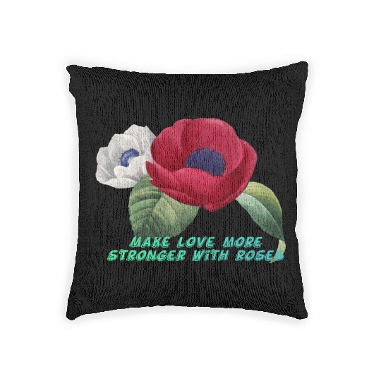 Embracing Romance with the Rose Woven Pillows