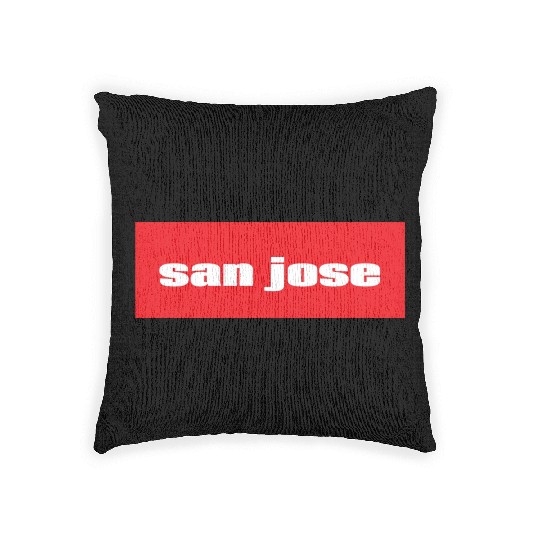 San Jose California Woven Pillows
