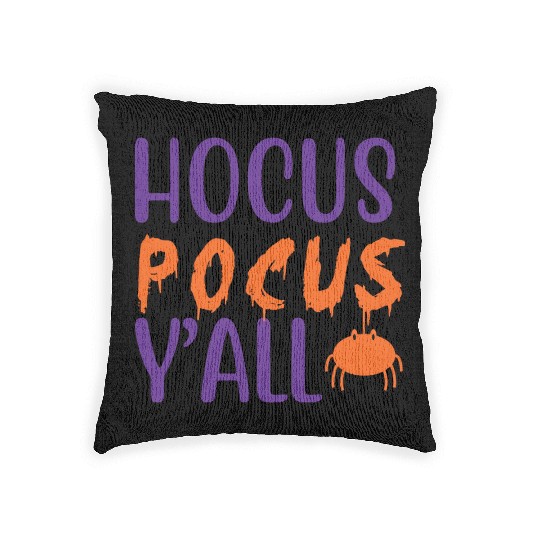 Hocus Pocus Y all Halloween Costumes For Women Woven Pillows