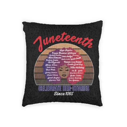 Juneteenth and African American History Woven Pillows