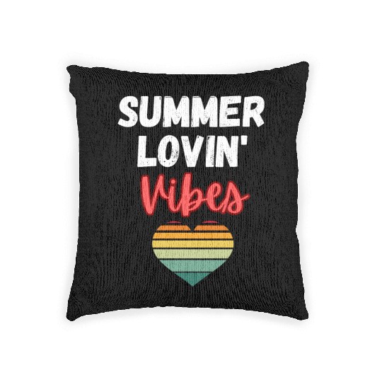Summer Lovin' Vibes Design Woven Pillows