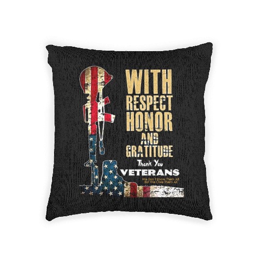 Veterans Day Behind Every Strong Soldier There Is Woven Pillows