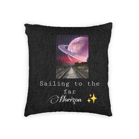 Sailing to the far Horizon  Woven Pillows