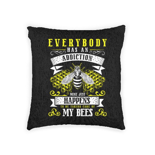 Honey Honey Bee Nature Wasp Woven Pillows