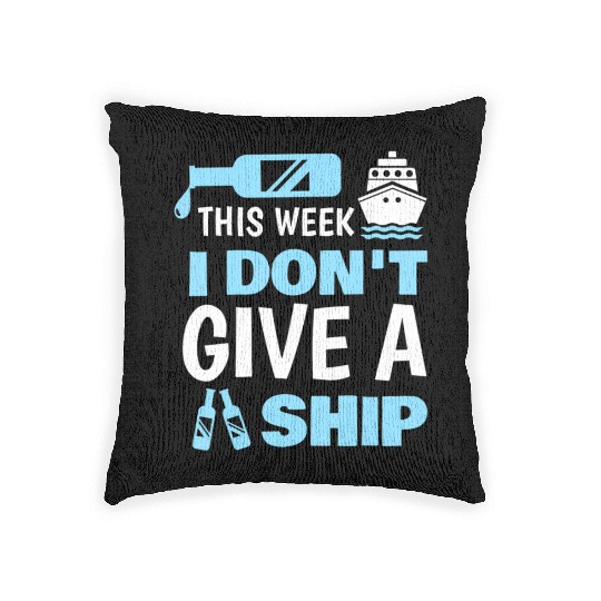 Cool Cruise Art Cruise Vacation Cruise Ship Woven Pillows