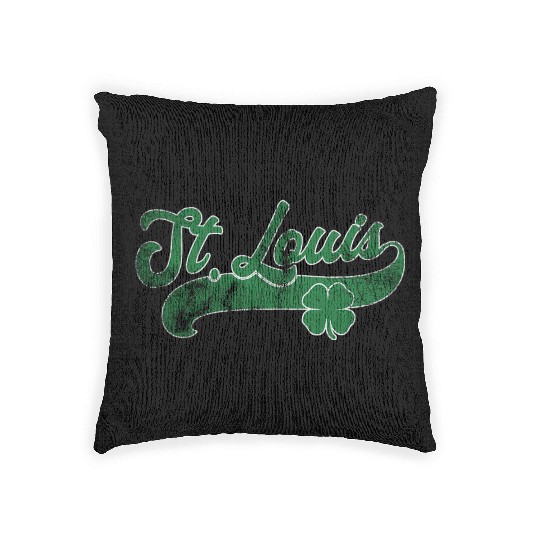 St Louis Shamrock St Patrick'S Day Saint Paddy'S Woven Pillows