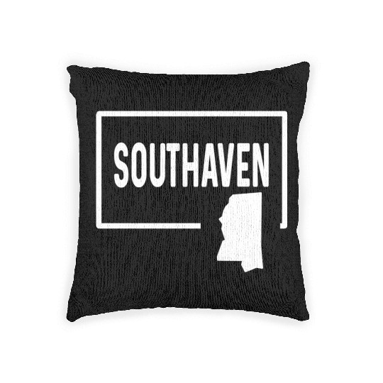 Southaven Mississippi Ms Home Hometown Vacation Woven Pillows