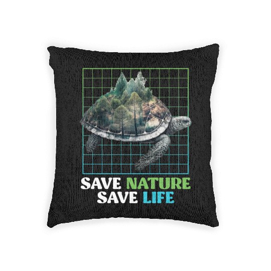 Save Nature protected species Environment Woven Pillows