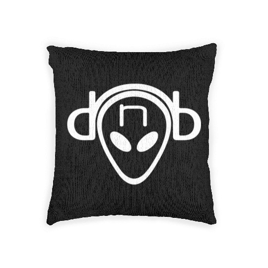 Drum And Bass Alien Dnb Ufo For Junglist Woven Pillows