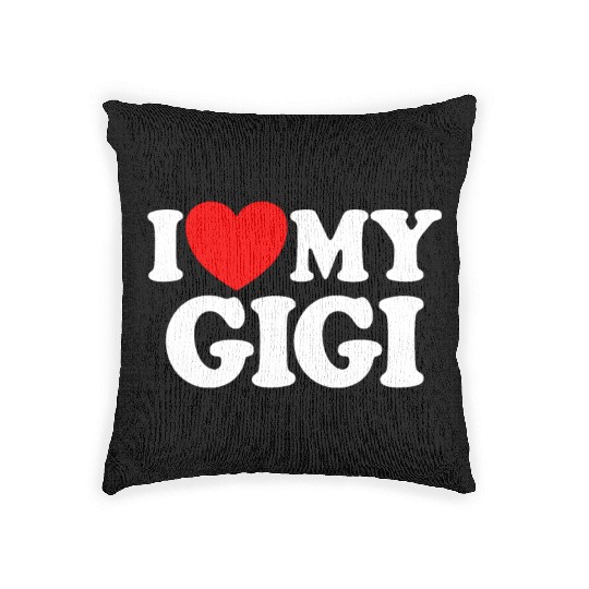 I Love My Gigi Red Heart Grandkids I Love My Gigi Woven Pillows