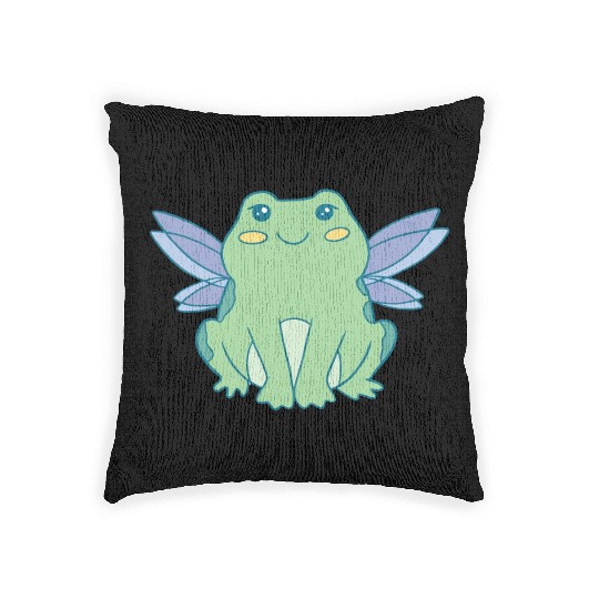 Cottagecore Cottage Core Frog Fairycore Goblincore Woven Pillows
