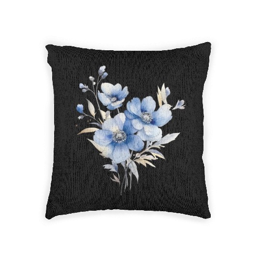 beautiful flowers in awesome summer colours Woven Pillows