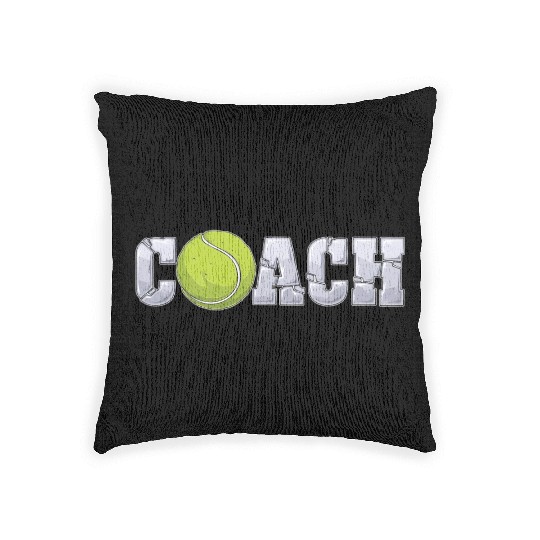 Tennis Coach Coaching Assistant Coach Tennis Team Woven Pillows