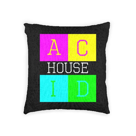Acid house Woven Pillows